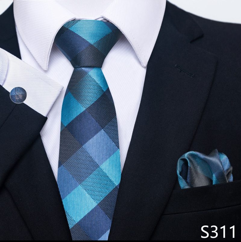 Hot Sale Brand Silk Tie Pocket Squares Necktie Suit Accessories Gravtas Fit Group Holiday Party Wedding Tie - Image 50