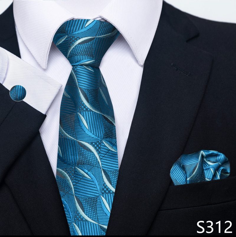 Hot Sale Brand Silk Tie Pocket Squares Necktie Suit Accessories Gravtas Fit Group Holiday Party Wedding Tie - Image 51