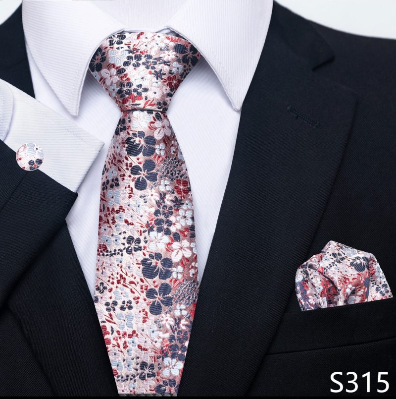 Hot Sale Brand Silk Tie Pocket Squares Necktie Suit Accessories Gravtas Fit Group Holiday Party Wedding Tie - Image 54