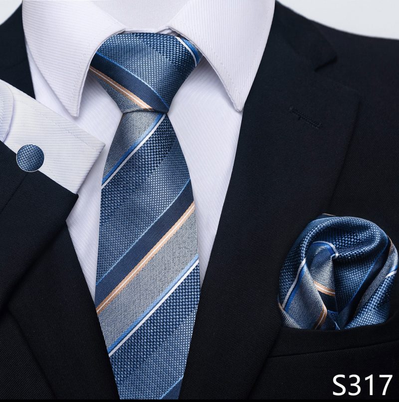 Hot Sale Brand Silk Tie Pocket Squares Necktie Suit Accessories Gravtas Fit Group Holiday Party Wedding Tie - Image 55