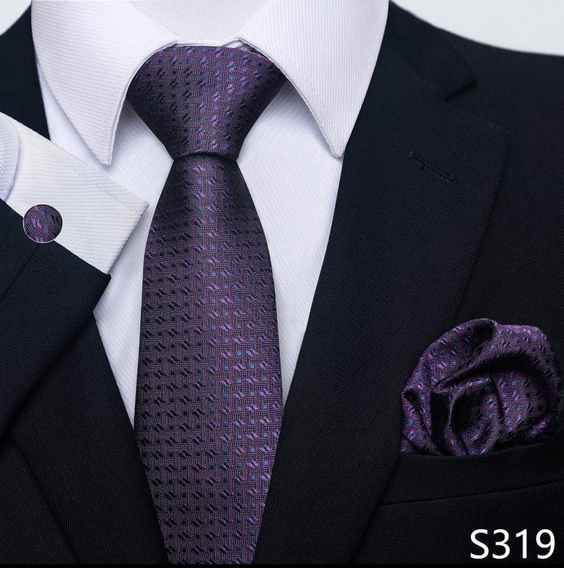 Hot Sale Brand Silk Tie Pocket Squares Necktie Suit Accessories Gravtas Fit Group Holiday Party Wedding Tie - Image 57