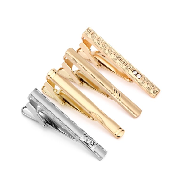 1/4 PCS Wedding Tie Clips Set With Box Accessories Man Cufflinks Short Tie Clip To Man Shirt Minimalist Men's Jewelry Gift Men - Image 8