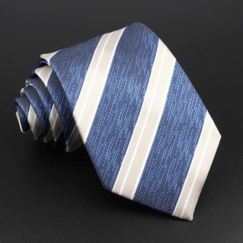 Fashion Polyester Necktie For Men Business Meeting Formal Striped Dot Floral 8cm Jacquard Tie Daily Wear Cravat Suit Accessories - Image 2
