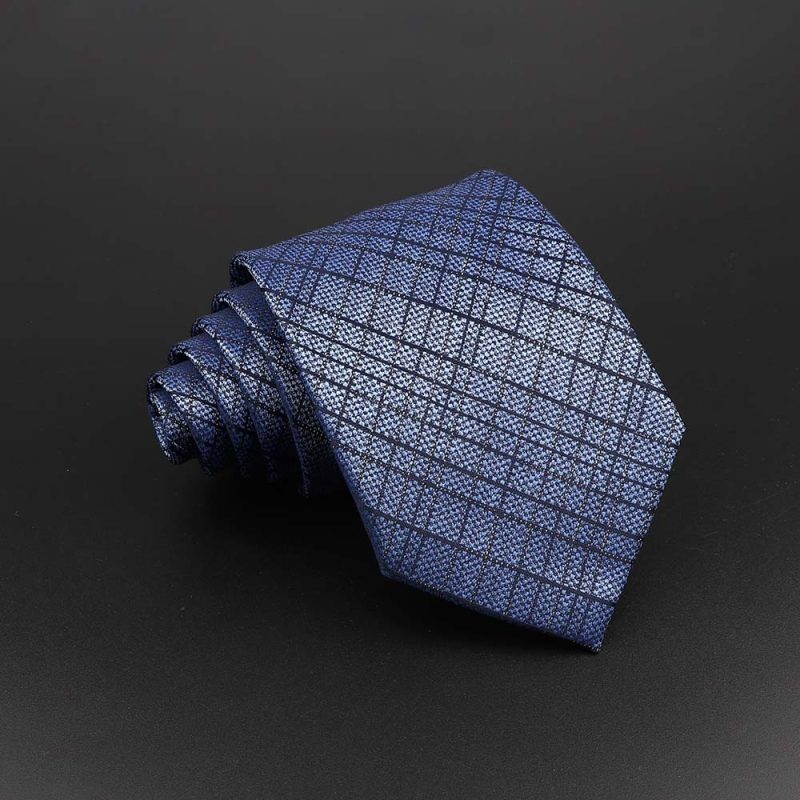 Fashion Polyester Necktie For Men Business Meeting Formal Striped Dot Floral 8cm Jacquard Tie Daily Wear Cravat Suit Accessories - Image 9
