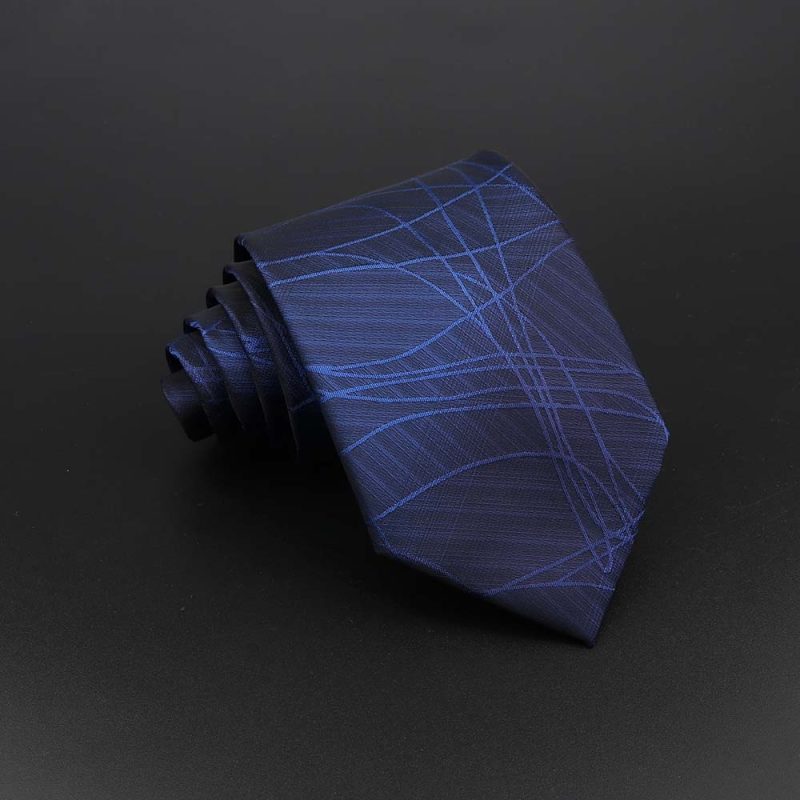 Fashion Polyester Necktie For Men Business Meeting Formal Striped Dot Floral 8cm Jacquard Tie Daily Wear Cravat Suit Accessories - Image 13