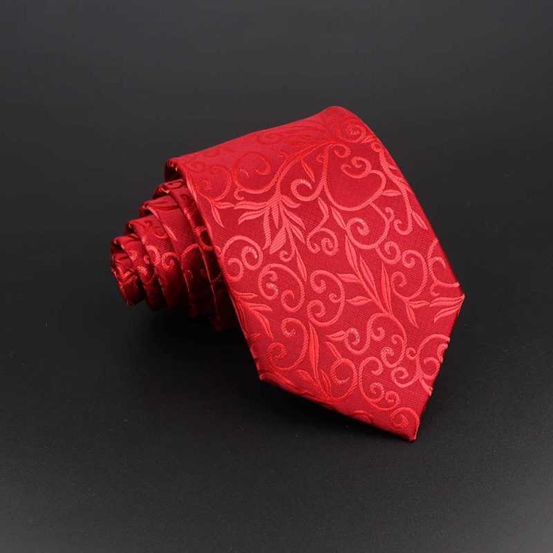Fashion Polyester Necktie For Men Business Meeting Formal Striped Dot Floral 8cm Jacquard Tie Daily Wear Cravat Suit Accessories - Image 16