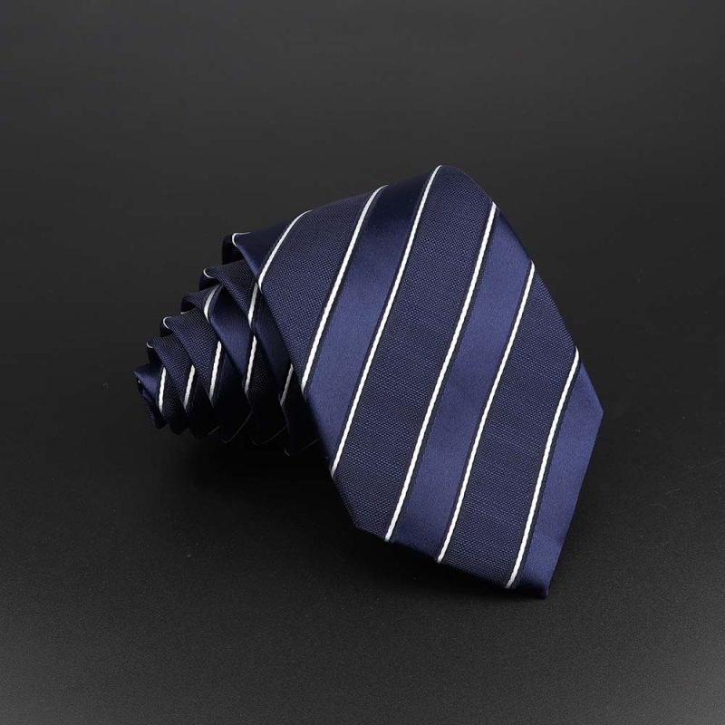 Fashion Polyester Necktie For Men Business Meeting Formal Striped Dot Floral 8cm Jacquard Tie Daily Wear Cravat Suit Accessories - Image 21