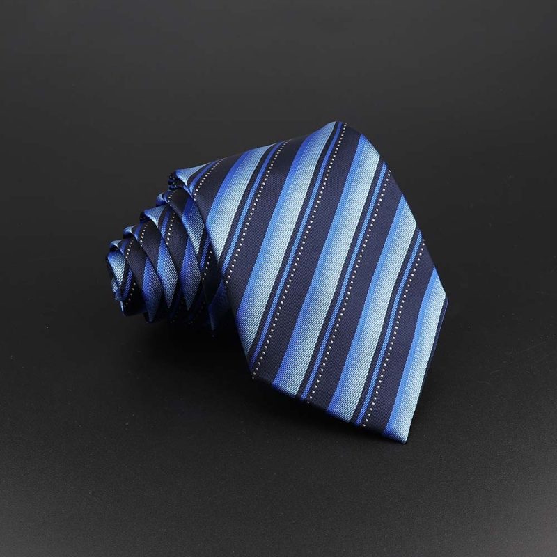 Fashion Polyester Necktie For Men Business Meeting Formal Striped Dot Floral 8cm Jacquard Tie Daily Wear Cravat Suit Accessories - Image 23