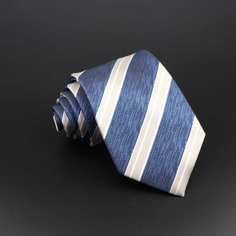 Fashion Polyester Necktie For Men Business Meeting Formal Striped Dot Floral 8cm Jacquard Tie Daily Wear Cravat Suit Accessories - Image 26