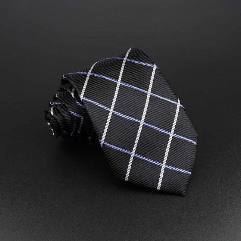 Fashion Polyester Necktie For Men Business Meeting Formal Striped Dot Floral 8cm Jacquard Tie Daily Wear Cravat Suit Accessories - Image 27