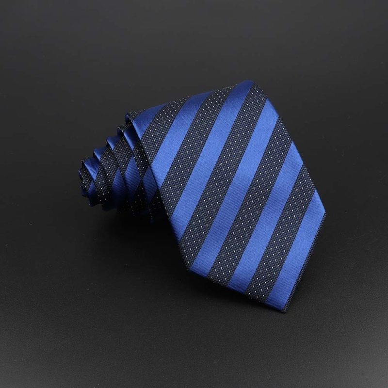 Fashion Polyester Necktie For Men Business Meeting Formal Striped Dot Floral 8cm Jacquard Tie Daily Wear Cravat Suit Accessories - Image 28