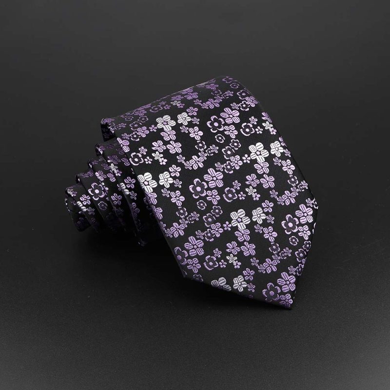 Fashion Polyester Necktie For Men Business Meeting Formal Striped Dot Floral 8cm Jacquard Tie Daily Wear Cravat Suit Accessories - Image 30
