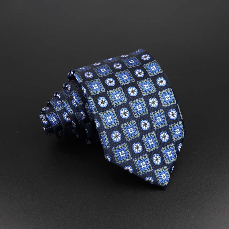 Fashion Polyester Necktie For Men Business Meeting Formal Striped Dot Floral 8cm Jacquard Tie Daily Wear Cravat Suit Accessories - Image 33