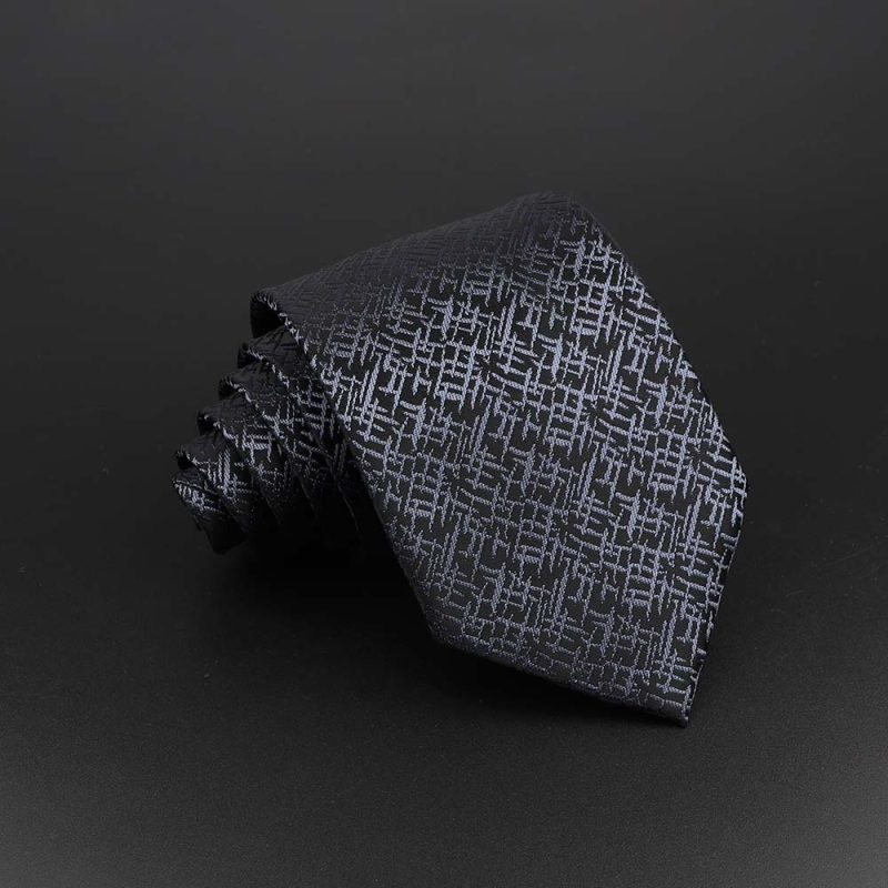 Fashion Polyester Necktie For Men Business Meeting Formal Striped Dot Floral 8cm Jacquard Tie Daily Wear Cravat Suit Accessories - Image 35