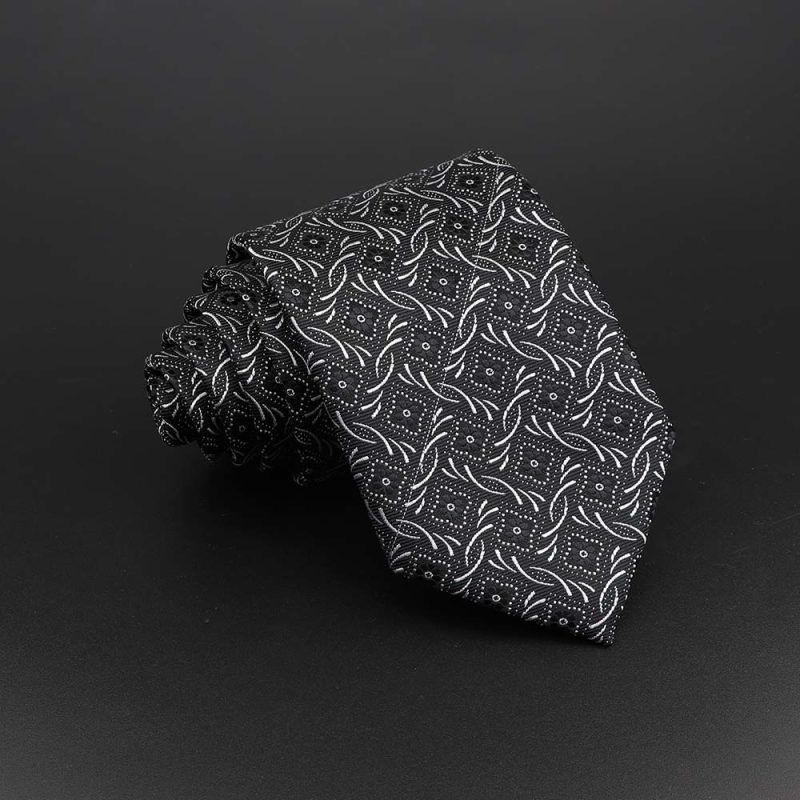 Fashion Polyester Necktie For Men Business Meeting Formal Striped Dot Floral 8cm Jacquard Tie Daily Wear Cravat Suit Accessories - Image 36