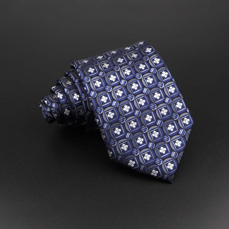 Fashion Polyester Necktie For Men Business Meeting Formal Striped Dot Floral 8cm Jacquard Tie Daily Wear Cravat Suit Accessories - Image 40