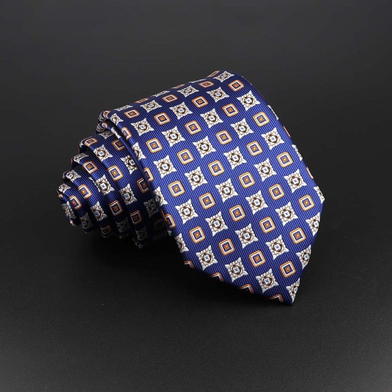 Fashion Polyester Necktie For Men Business Meeting Formal Striped Dot Floral 8cm Jacquard Tie Daily Wear Cravat Suit Accessories - Image 42