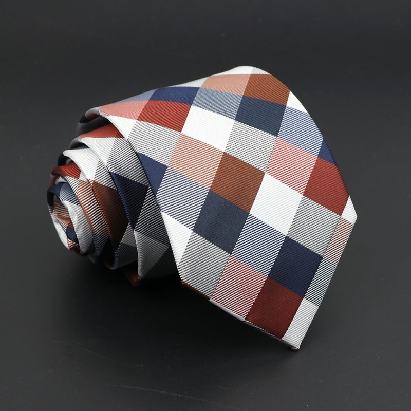 Fashion Polyester Necktie For Men Business Meeting Formal Striped Dot Floral 8cm Jacquard Tie Daily Wear Cravat Suit Accessories - Image 45