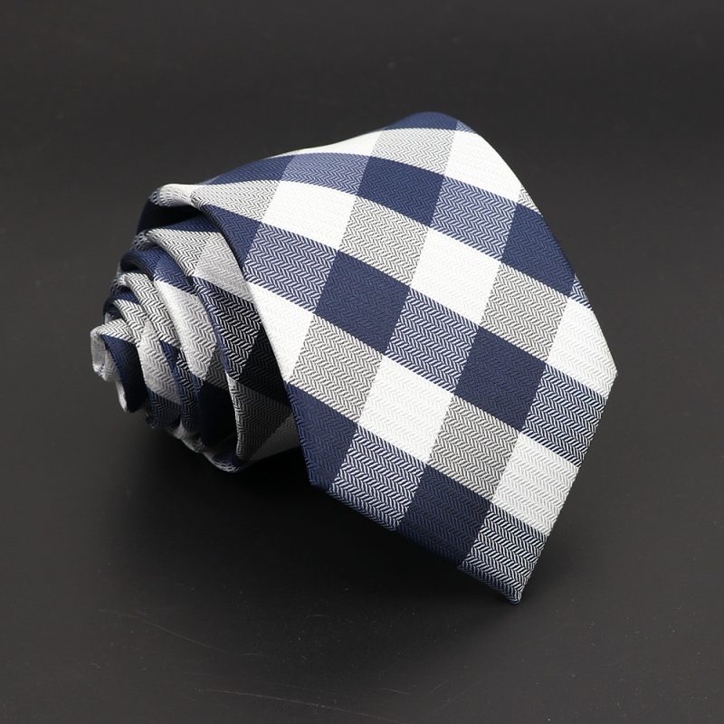 Fashion Polyester Necktie For Men Business Meeting Formal Striped Dot Floral 8cm Jacquard Tie Daily Wear Cravat Suit Accessories - Image 46