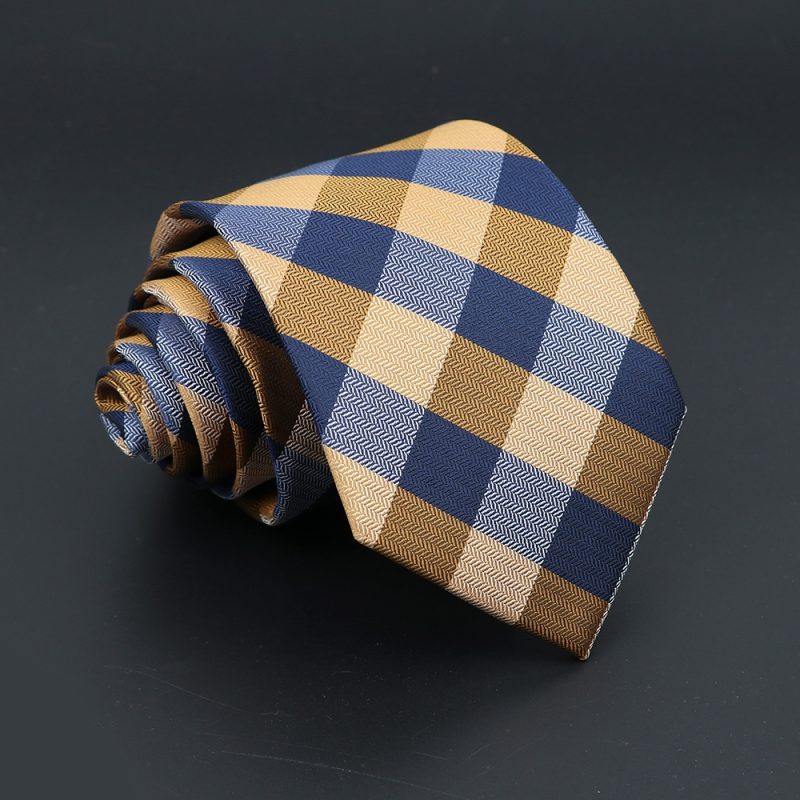 Fashion Polyester Necktie For Men Business Meeting Formal Striped Dot Floral 8cm Jacquard Tie Daily Wear Cravat Suit Accessories - Image 47