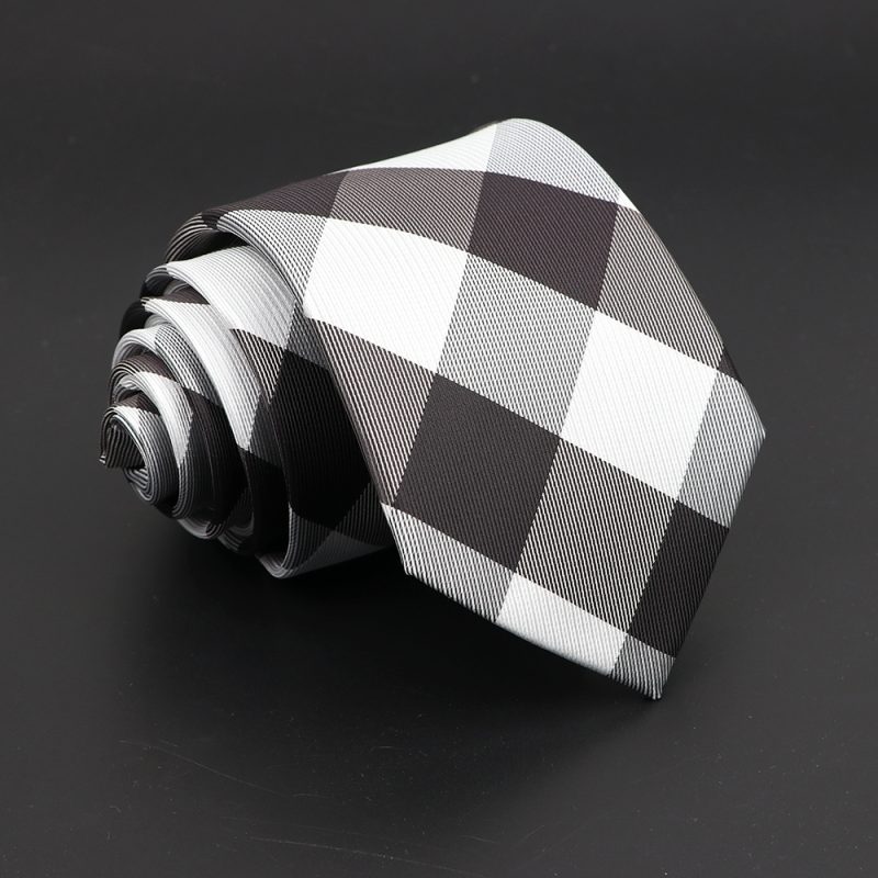 Fashion Polyester Necktie For Men Business Meeting Formal Striped Dot Floral 8cm Jacquard Tie Daily Wear Cravat Suit Accessories - Image 50