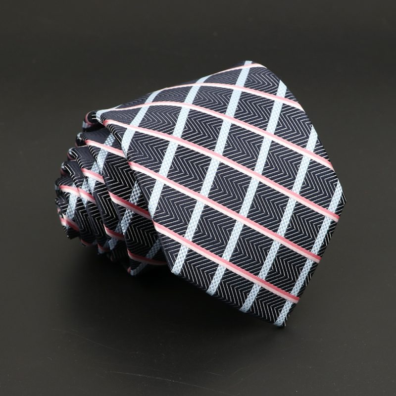 Fashion Polyester Necktie For Men Business Meeting Formal Striped Dot Floral 8cm Jacquard Tie Daily Wear Cravat Suit Accessories - Image 57