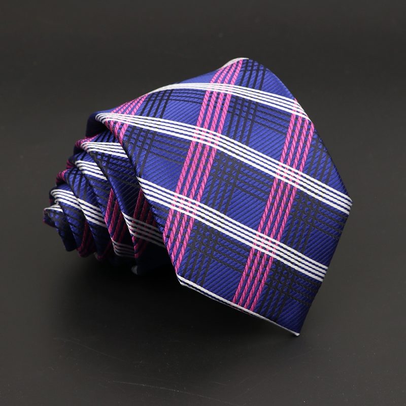 Fashion Polyester Necktie For Men Business Meeting Formal Striped Dot Floral 8cm Jacquard Tie Daily Wear Cravat Suit Accessories - Image 58