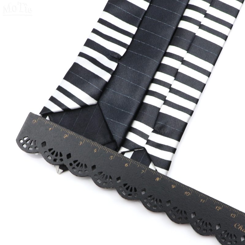 Classic Musical Notes Printed Tie Silky Narrow Neckties Slim Smooth Piano Guitar Necktie Simple Elegant Trendy Unisex Ties Gift - Image 3