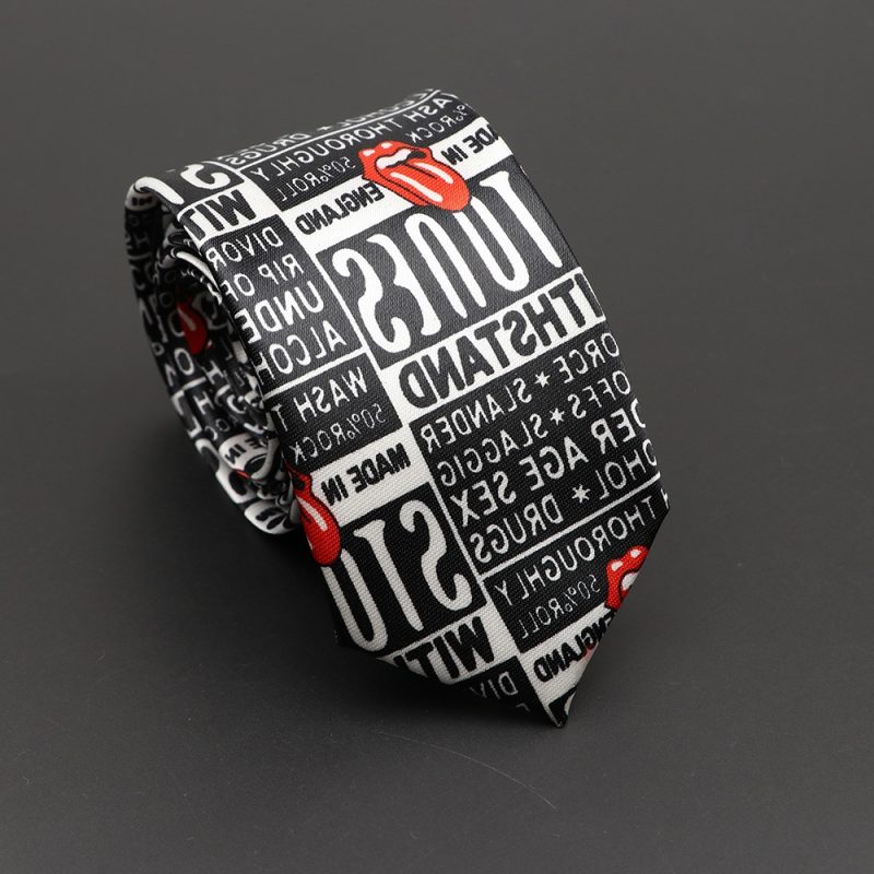 Classic Musical Notes Printed Tie Silky Narrow Neckties Slim Smooth Piano Guitar Necktie Simple Elegant Trendy Unisex Ties Gift - Image 35