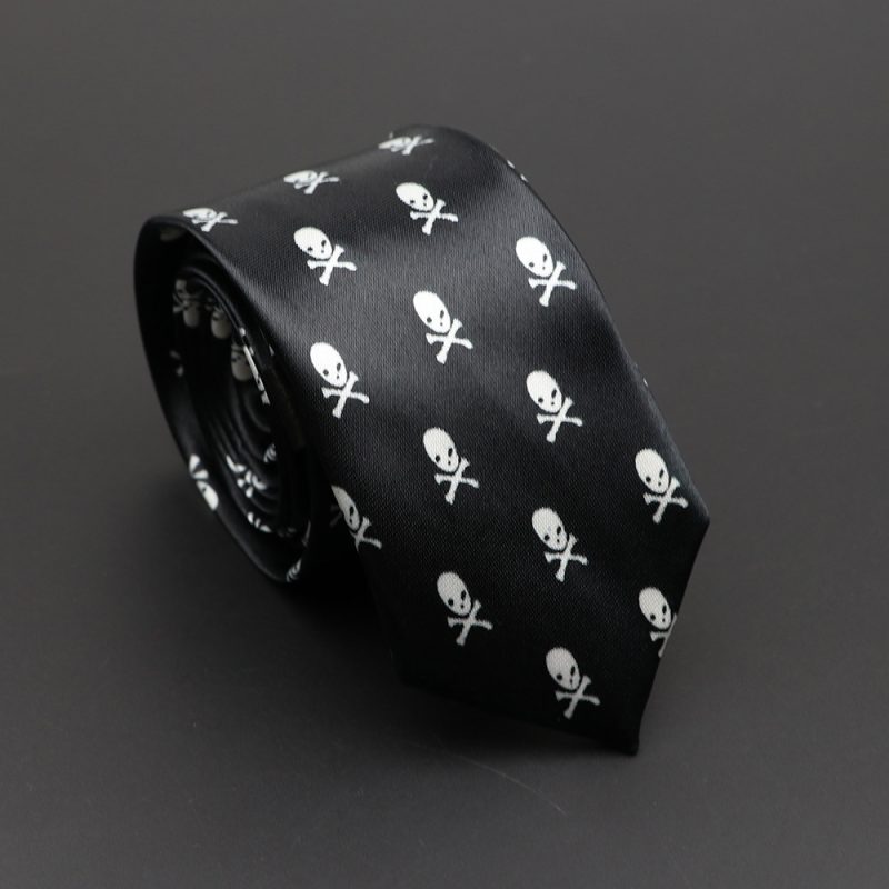 Classic Musical Notes Printed Tie Silky Narrow Neckties Slim Smooth Piano Guitar Necktie Simple Elegant Trendy Unisex Ties Gift - Image 40