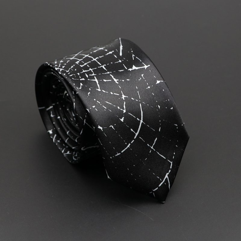 Classic Musical Notes Printed Tie Silky Narrow Neckties Slim Smooth Piano Guitar Necktie Simple Elegant Trendy Unisex Ties Gift - Image 41