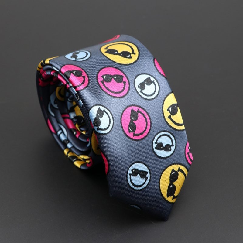 Classic Musical Notes Printed Tie Silky Narrow Neckties Slim Smooth Piano Guitar Necktie Simple Elegant Trendy Unisex Ties Gift - Image 45