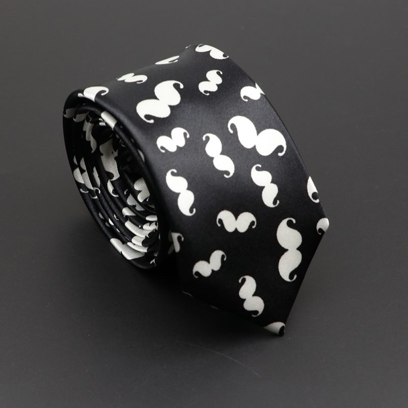 Classic Musical Notes Printed Tie Silky Narrow Neckties Slim Smooth Piano Guitar Necktie Simple Elegant Trendy Unisex Ties Gift - Image 54