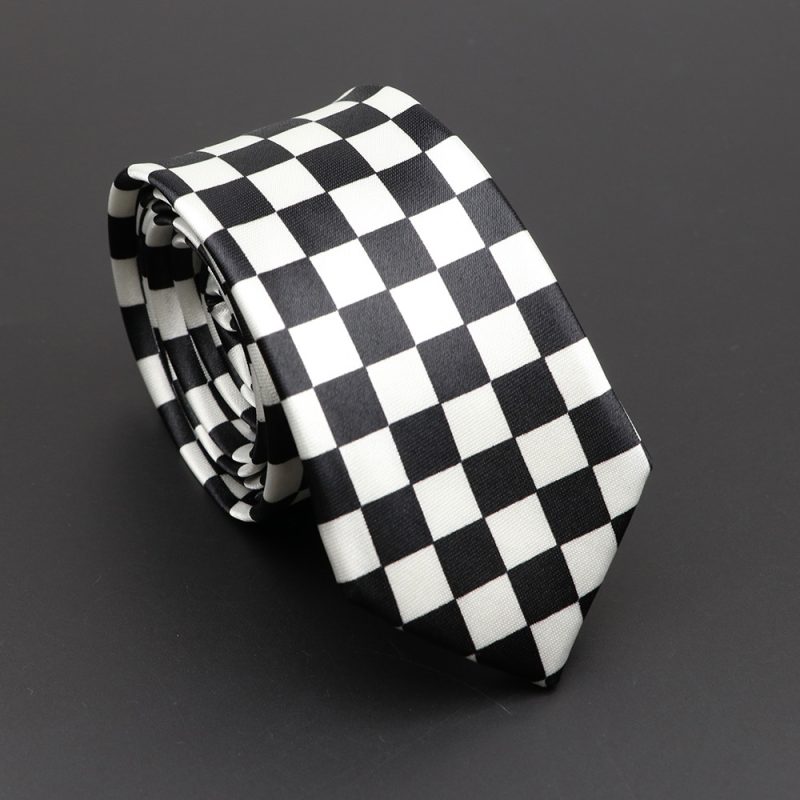 Classic Musical Notes Printed Tie Silky Narrow Neckties Slim Smooth Piano Guitar Necktie Simple Elegant Trendy Unisex Ties Gift - Image 55