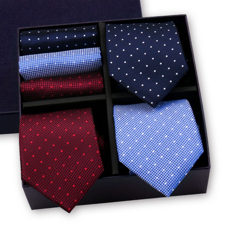 Luxury Men's Tie 3 Sets In Gift Box Paisley Striped Necktie Handkerchief For Men Gravata Wedding Formal Clothing Accessories - Image 23