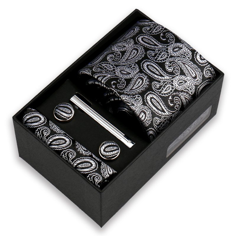 2025 Fashion Ties For Men Paisley Necktie Gifts Box Set Men Original Gifts Hight Quality Tie Business Wedding Suit Accessories - Image 9