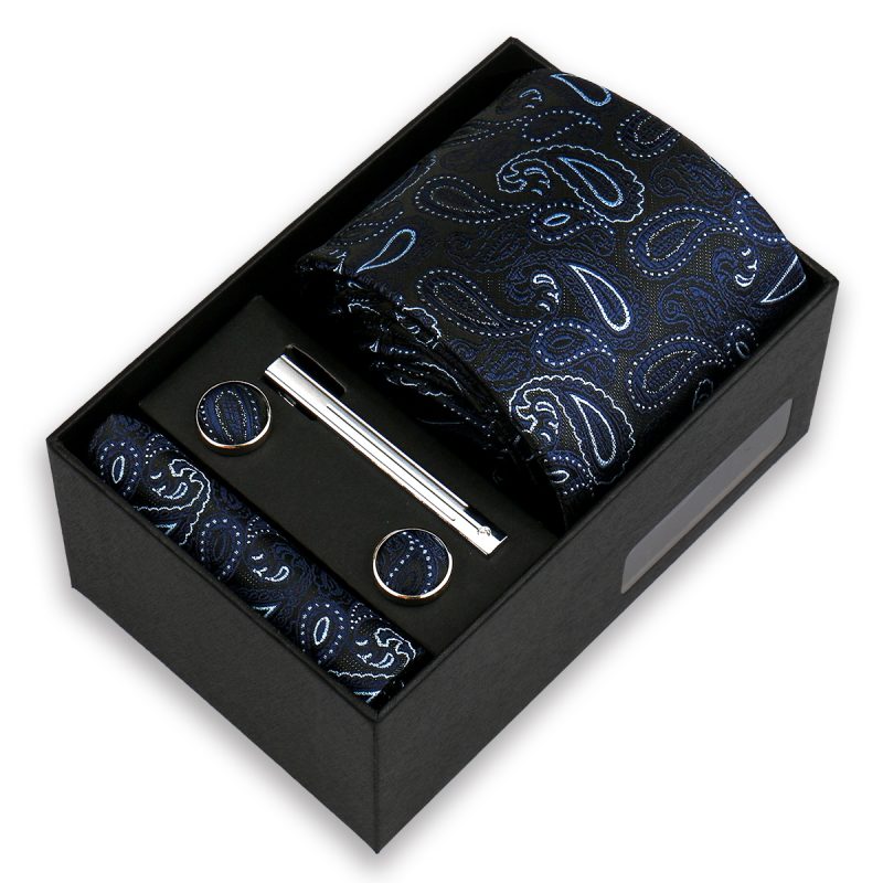 2025 Fashion Ties For Men Paisley Necktie Gifts Box Set Men Original Gifts Hight Quality Tie Business Wedding Suit Accessories - Image 10