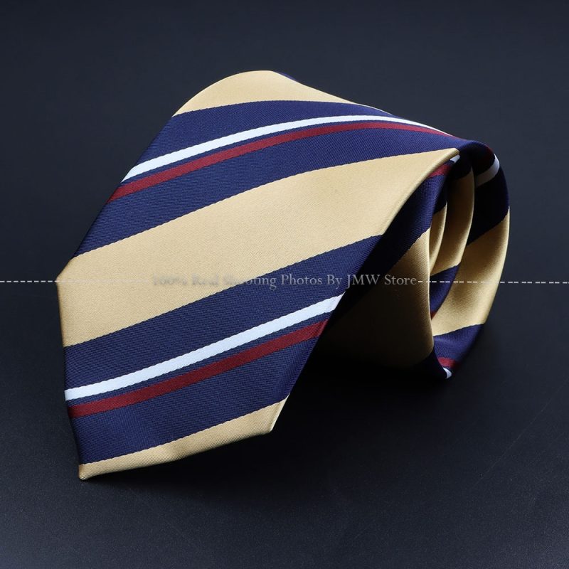 Fashion Woven 8 cm Striped Necktie Wedding Accessories Green Brown Tie Gravatas Man Dot Fit Group Party Office Neck Ties Gift - Image 3