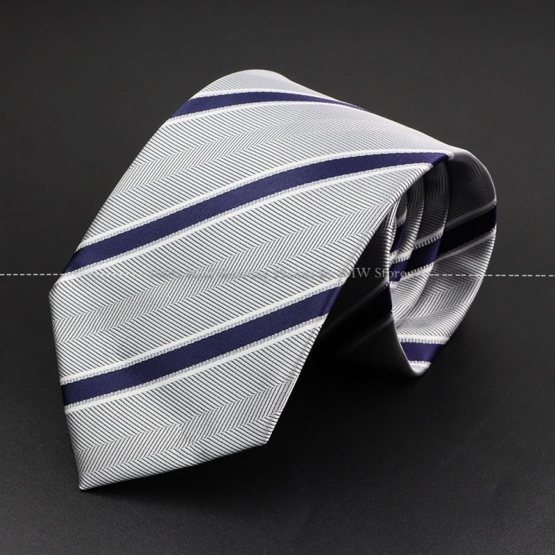 Fashion Woven 8 cm Striped Necktie Wedding Accessories Green Brown Tie Gravatas Man Dot Fit Group Party Office Neck Ties Gift - Image 4