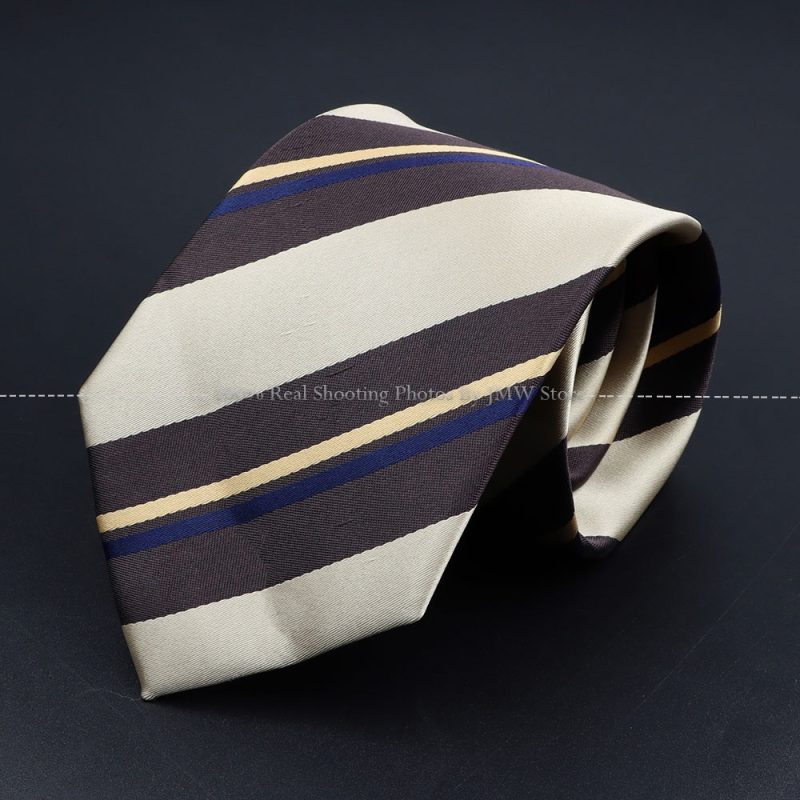 Fashion Woven 8 cm Striped Necktie Wedding Accessories Green Brown Tie Gravatas Man Dot Fit Group Party Office Neck Ties Gift - Image 5