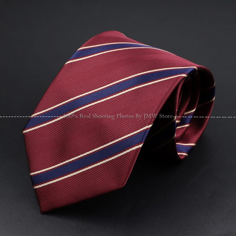 Fashion Woven 8 cm Striped Necktie Wedding Accessories Green Brown Tie Gravatas Man Dot Fit Group Party Office Neck Ties Gift - Image 6