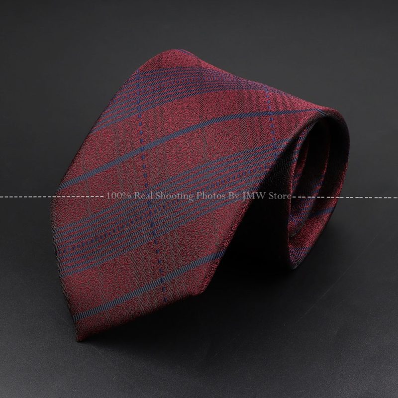 Fashion Woven 8 cm Striped Necktie Wedding Accessories Green Brown Tie Gravatas Man Dot Fit Group Party Office Neck Ties Gift - Image 11