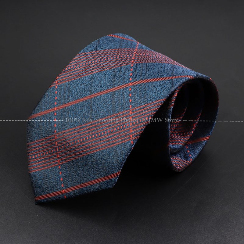 Fashion Woven 8 cm Striped Necktie Wedding Accessories Green Brown Tie Gravatas Man Dot Fit Group Party Office Neck Ties Gift - Image 12