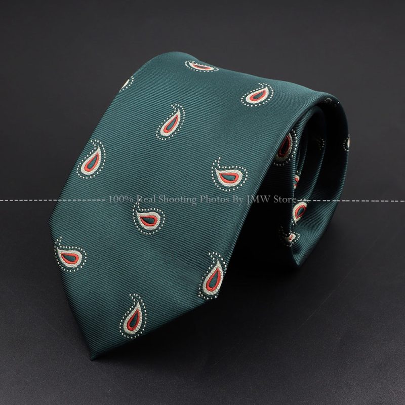 Fashion Woven 8 cm Striped Necktie Wedding Accessories Green Brown Tie Gravatas Man Dot Fit Group Party Office Neck Ties Gift - Image 21