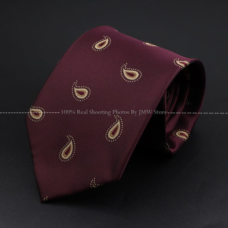 Fashion Woven 8 cm Striped Necktie Wedding Accessories Green Brown Tie Gravatas Man Dot Fit Group Party Office Neck Ties Gift - Image 22