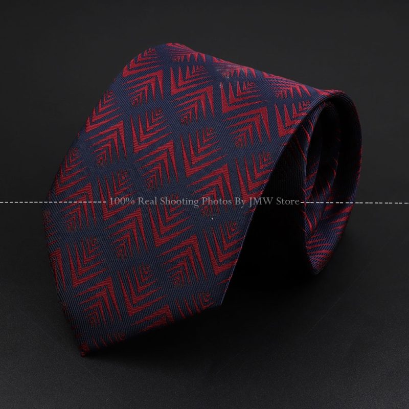 Fashion Woven 8 cm Striped Necktie Wedding Accessories Green Brown Tie Gravatas Man Dot Fit Group Party Office Neck Ties Gift - Image 26