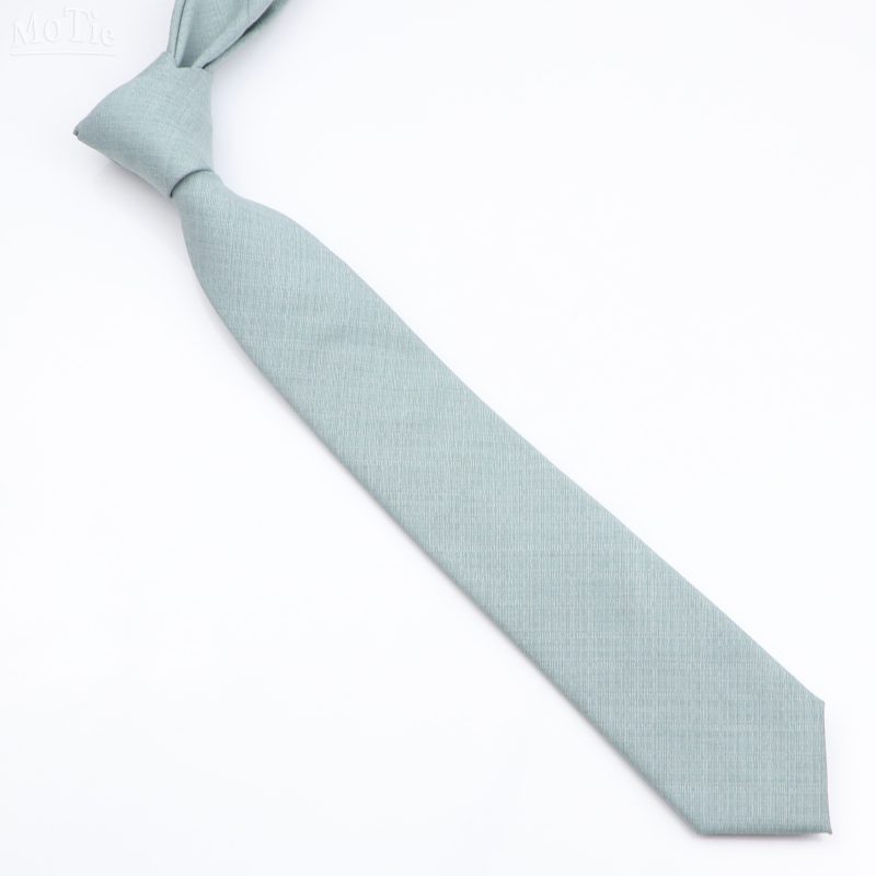 New Men's Solid Color Tie Skinny Casual Anti-wrinkle Necktie For Wedding Suit Neckties Pink Blue Grey Ties Cravat Gift Accessory - Image 2