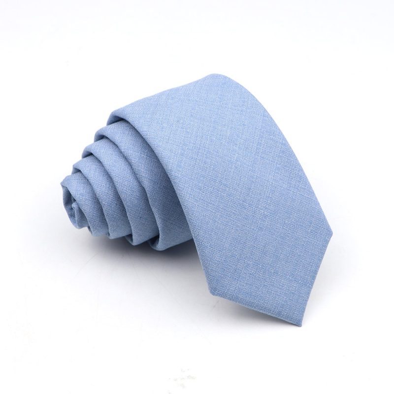 New Men's Solid Color Tie Skinny Casual Anti-wrinkle Necktie For Wedding Suit Neckties Pink Blue Grey Ties Cravat Gift Accessory - Image 12