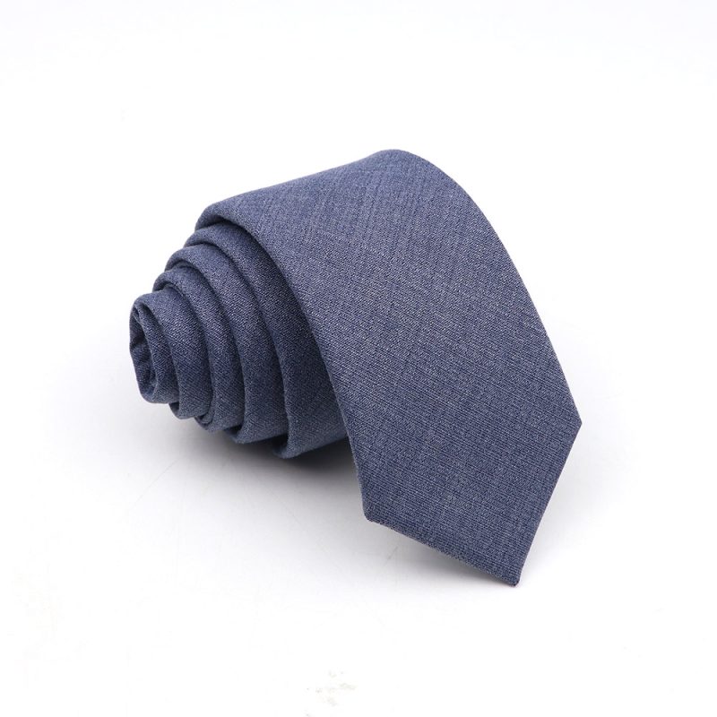 New Men's Solid Color Tie Skinny Casual Anti-wrinkle Necktie For Wedding Suit Neckties Pink Blue Grey Ties Cravat Gift Accessory - Image 17