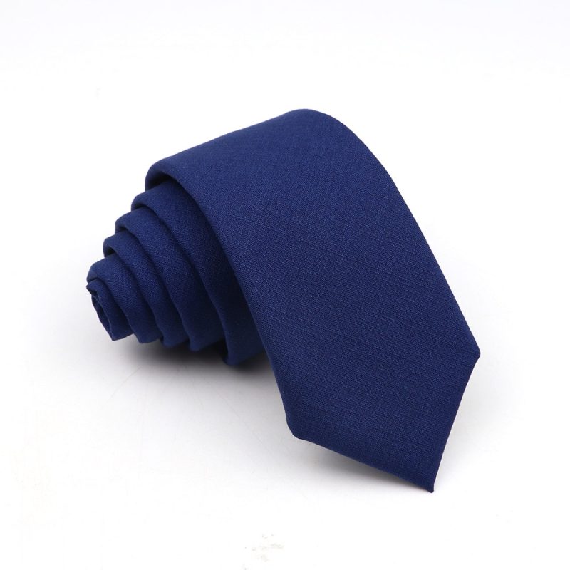 New Men's Solid Color Tie Skinny Casual Anti-wrinkle Necktie For Wedding Suit Neckties Pink Blue Grey Ties Cravat Gift Accessory - Image 18